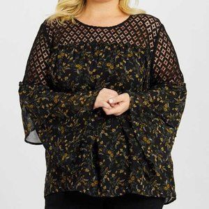 NWT A Beautiful Soul Nailah Top Floral Print